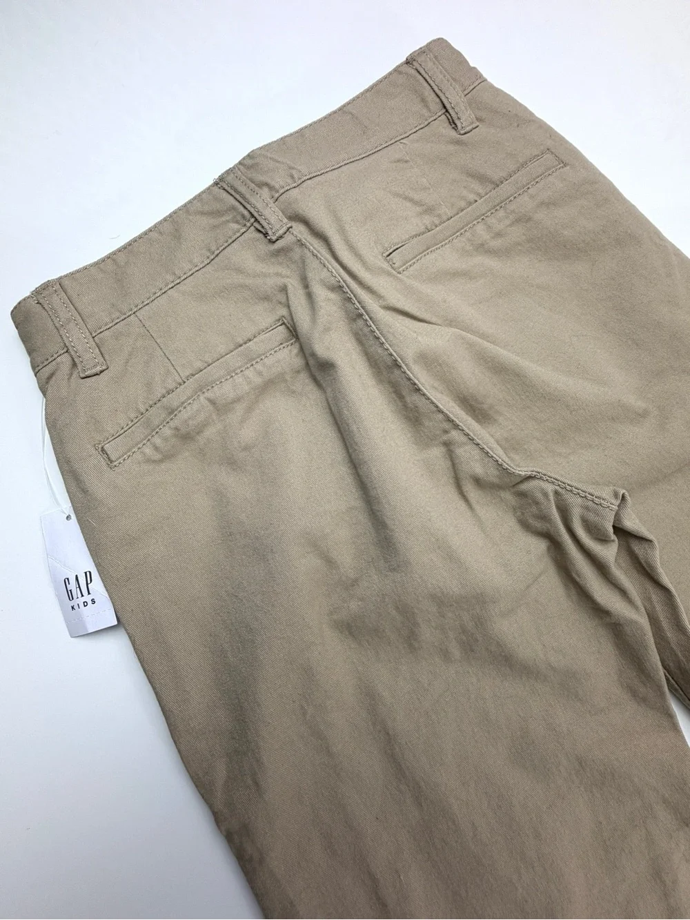 Gap Kids Tan Khaki Stretch Cotton Slim Fit Pants, Sz 8